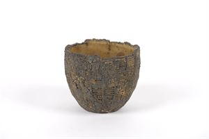 Blumentopf, Rubble Zement Ø19x H16.5cm, stone Blumentopf, Rubble Zement Ø19x H16.5cm, stone