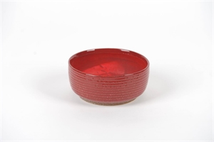 BlumenSchale, Fire brick Keramik Ø16x H7cm, red
