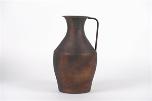 Vase, Alu Aged Ø26x H44cm, antik