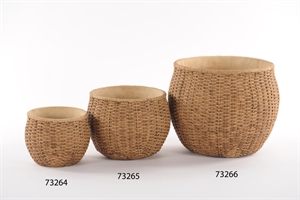 Blumentopf, Tissée - Zement Ø15x 22cm, natur Blumentopf, Tissée - Zement Ø15x 22cm, natur