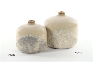 Vase, Glaze Keramik Ø20.5x 20cm, stonec Vase, Glaze Keramik Ø20.5x 20cm, stonec