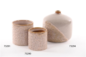 Vase, Glaze Keramik Ø17x 16.2cm, lilac Vase, Glaze Keramik Ø17x 16.2cm, lilac