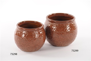 Blumentopf, Rough Keramik Ø14.5x 11.5cm, rubin Blumentopf, Rough Keramik Ø14.5x 11.5cm, rubin