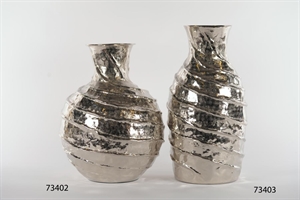 Krugvase, Twisty treasure - Alu Ø38x 46cm, silber Krugvase, Twisty treasure - Alu Ø38x 46cm, silber
