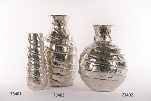 Krugvase, Twisty treasure - Alu Ø30x 57cm, silber Krugvase, Twisty treasure - Alu Ø30x 57cm, silber