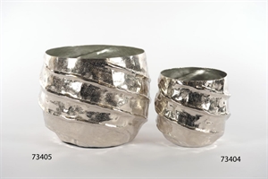 Blumentopf, Twisty - Alu Ø29x 25cm, silber Blumentopf, Twisty - Alu Ø29x 25cm, silber