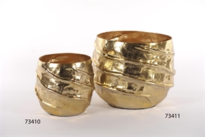 Blumentopf, Twisty - Alu Ø23x 20cm, gold Blumentopf, Twisty - Alu Ø23x 20cm, gold