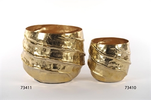 Blumentopf, Twisty - Alu Ø29x 25cm, gold Blumentopf, Twisty - Alu Ø29x 25cm, gold