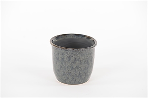 Blumentopf, Midnight Keramik Ø12.4x H11cm, blau Blumentopf, Midnight Keramik Ø12.4x H11cm, blau