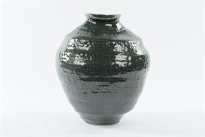 BlumenVase, Altai Keramik Ø34x 31x H39cm, green BlumenVase, Altai Keramik Ø34x 31x H39cm, green