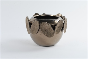 BlumenTopf, Altai Keramik Ø29.2x H21cm, gold BlumenTopf, Altai Keramik Ø29.2x H21cm, gold