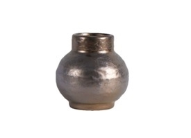Vase, Industrial Keramik - Ø10.5x H10.5cm, antique gold Vase, Industrial Keramik - Ø10.5x H10.5cm, antique gold