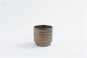 Blumentopf, Industrial Ø11.5x H10.5cm, antique gold Blumentopf, Industrial Ø11.5x H10.5cm, antique gold