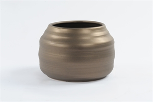 Blumentopf, Industie Ø27.5x H19cm, antique gold Blumentopf, Industie Ø27.5x H19cm, antique gold