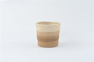 Blumentopf, Namibiè Keramik Ø16.5x H15cm, earth tone Blumentopf, Namibiè Keramik Ø16.5x H15cm, earth tone