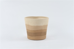Blumentopf, Namibiè Keramik Ø20.5x H18cm, earth tone Blumentopf, Namibiè Keramik Ø20.5x H18cm, earth tone
