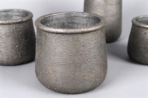 Blumentopf, Rockstone Ø19x H17cm, graphite Blumentopf, Rockstone Ø19x H17cm, graphite