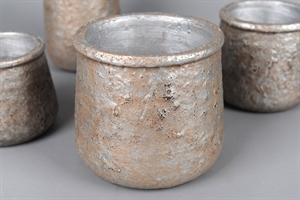 Blumentopf, Rockstone Ø19x H17cm, fossil Blumentopf, Rockstone Ø19x H17cm, fossil