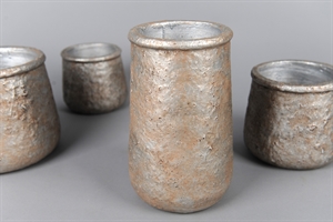 BlumenVase, Rockstone Ø15x H24cm, fossil BlumenVase, Rockstone Ø15x H24cm, fossil