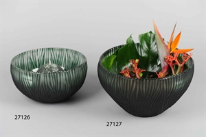 Glasvase, Viridian Ø29x H14.5cm, grün Glasvase, Viridian Ø29x H14.5cm, grün