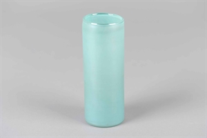 Glasvase, Met powder Ø6x H16cm, mint Glasvase, Met powder Ø6x H16cm, mint