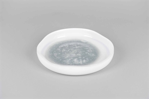 GlasSchale, Moon craters Ø29x H5cm, grau/weiss GlasSchale, Moon craters Ø29x H5cm, grau/weiss