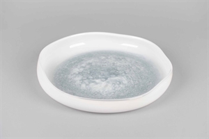 GlasSchale, Moon craters Ø35x H5.5cm, grau/weiss GlasSchale, Moon craters Ø35x H5.5cm, grau/weiss