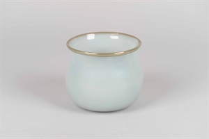 Glasvase, The new chic Ø16x H14cm, grau-blau* Glasvase, The new chic Ø16x H14cm, grau-blau*