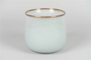 Glasvase, The new chic Ø21x H20cm, grau-blau* Glasvase, The new chic Ø21x H20cm, grau-blau*