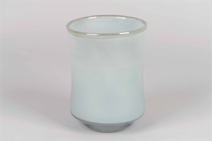 Glasvase, The new chic Ø16.5x H21cm, grau-blau* Glasvase, The new chic Ø16.5x H21cm, grau-blau*