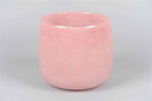 Glasvase, Marbré Ø22x H20cm, rosé Glasvase, Marbré Ø22x H20cm, rosé