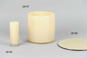 Glasvase, Opaline Ø6x H16cm, amber Glasvase, Opaline Ø6x H16cm, amber