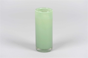 Glasvase, Opaline Ø6x H16cm, grün Glasvase, Opaline Ø6x H16cm, grün