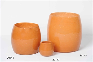 Glasvase, Kuppi Ø9 x H8cm, muskmelon Glasvase, Kuppi Ø9 x H8cm, muskmelon