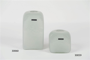Glasvase, Subtle L15.1x H24.6cm, grau Glasvase, Subtle L15.1x H24.6cm, grau