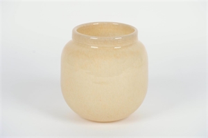 Glasvase, m.Kragen - Desert Ø21.5x H23.5cm, sand Glasvase, m.Kragen - Desert Ø21.5x H23.5cm, sand