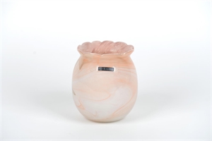 Glasvase, Cloud Ø15.5x H17cm, coral Glasvase, Cloud Ø15.5x H17cm, coral