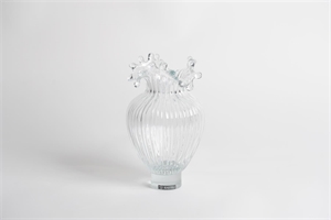 Glasvase, Royalty robe Ø14x H24.5cm, klar Glasvase, Royalty robe Ø14x H24.5cm, klar