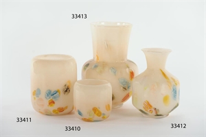 Glasvase, Color crush Ø14.2x H14cm, bunt* Glasvase, Color crush Ø14.2x H14cm, bunt*