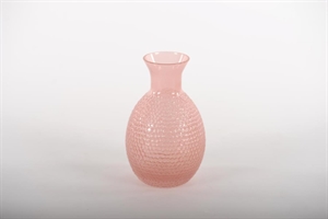 Glasvase, Cou lisse Ø8x H12.5cm, rose Glasvase, Cou lisse Ø8x H12.5cm, rose
