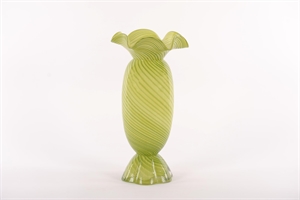 Glasvase, Sweetie mit Kragen - Ø21x H39cm, green Glasvase, Sweetie mit Kragen - Ø21x H39cm, green