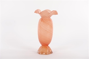 Glasvase, Sweetie mit Kragen - Ø21x H39cm, red Glasvase, Sweetie mit Kragen - Ø21x H39cm, red