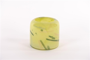 Glasvase, Jungle juice - Ø15x H13.5cm, lime Glasvase, Jungle juice - Ø15x H13.5cm, lime