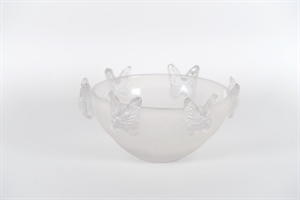 Glasschale, Mariposa - Ø32.5x H17.5cm, weiss Glasschale, Mariposa - Ø32.5x H17.5cm, weiss