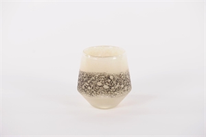 Glasvase, Excitement - Ø8x H8.6cm, cotton Glasvase, Excitement - Ø8x H8.6cm, cotton