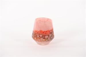 Glasvase, Excitement - Ø8x H8.6cm, strawberry Glasvase, Excitement - Ø8x H8.6cm, strawberry