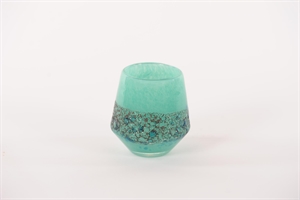 Glasvase, Excitement - Ø8x H8.6cm, tropical blue Glasvase, Excitement - Ø8x H8.6cm, tropical blue