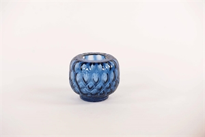 Glasvase, Retro flor Ø12.5x H11cm, ice blue Glasvase, Retro flor Ø12.5x H11cm, ice blue