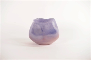 Glasvase, Dualis - Ø22.8x H18.1cm, lavendel/pink Glasvase, Dualis - Ø22.8x H18.1cm, lavendel/pink
