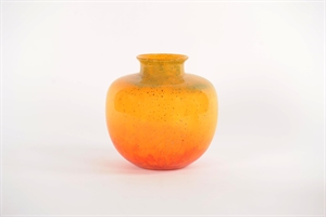 Glasvase, Incaberry - Ø25.8x H25.3cm, orange/rot Glasvase, Incaberry - Ø25.8x H25.3cm, orange/rot